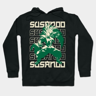 Green Susanoo text style Hoodie